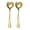 Gold-2PCS, variant on Cterwk 10 Pcs Soup Spoon, Round Stainless Steel Spoons Silverware Dishwasher Set, Silver
