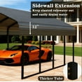 thumbnail image 6 of 20x20FT Heavy Duty Metal Carport, Rust/Wind/UV Resistant, All Weather Protection, Portable Shelter for Cars, SUVs, Trucks, RVs, Boats, 6 of 7