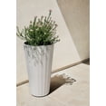 thumbnail image 5 of Veradek Column Series 26" Tall Plastic-Stone Planter 2 Pack - (White), 5 of 11
