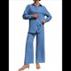 thumbnail image 2 of Traje de Verano para Mujer, de Dos Piezas, con Camisa, Pantalones y Ropa Deportiva Informal para Playa y Vacaciones Azul L, 2 of 10
