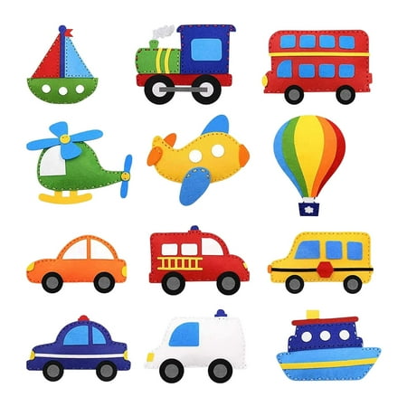 Zoo Felt Animal Nursery Sewing for kids Friends Animals Sewing for Kids Animals Sewing Kits for Children Beginner Girls Boys style E