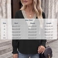 thumbnail image 3 of CHGBMOK Long Sleeve Shirts for Women Casual Lace V Neck Dressy Tops Fall Trendy Blouses Hollow Floral T Shirts, 3 of 6
