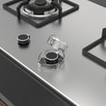 thumbnail image 5 of 5 Pcs Gas Stove Knob Covers with Strong Adhesive Heat Resistant Gas Knob Protection Cover Large  Stove Knob Safety Covers Transparent Gas Knob Protection Cover, 5 of 5