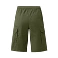 thumbnail image 5 of Dresfit Cargo Shorts for Men Below the Knee Drawstring Hiking Shorts 2026 Sumemr Lightweight Outdoor Sweatshorts Elastic Waist Stretch Tennis Shorts Army Green M, 5 of 6