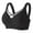 Black, variant on Women's Plus Size Mesh Minimizer Bra Wireless, Sheer Breathable Big Bust Support, Side Smoothing Lingerie, Visual Reduction Unlined Underwear