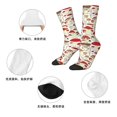 thumbnail image 5 of Honeii Cartoon Mushrooms Print Adult Socks,Crew Socks,Casual Calf Socks,Daily Wear Socks for Men & Women, Perfect for Sports, Casual and Everyday Use, 5 of 6