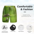 thumbnail image 3 of Cauagu golf ball after putting to the golf hole Print Mens Swim Trunks Quick Dry Board Shorts Swim Shorts with Compression Liner Bathing Suits-Large, 3 of 6