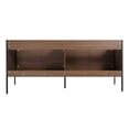 thumbnail image 6 of Fine Fixtures Oakville 72 in. W x 20 in. D x 33 in. H Bathroom Vanity in Walnut Ebony with White Ceramic Sink - Black hardware, 6 of 8