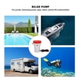 thumbnail image 4 of 1500GPH Bilge Pump Versatile Protective Silent Operation DC Micro Drain Pump Suitable for Pond Swimming Pools Spas, 4 of 8