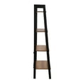 thumbnail image 5 of 4 Tiers Iron Ladder Bookcase Set of 1 Ladder Shelf Bookcase Bookshelf Greige Storage Shelves for Home Office and Living Room, 5 of 6