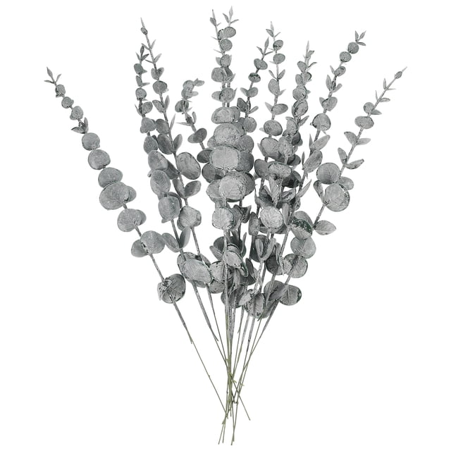 KAKOWELY 12 hojas artificiales de eucalipto, ramas decorativas.