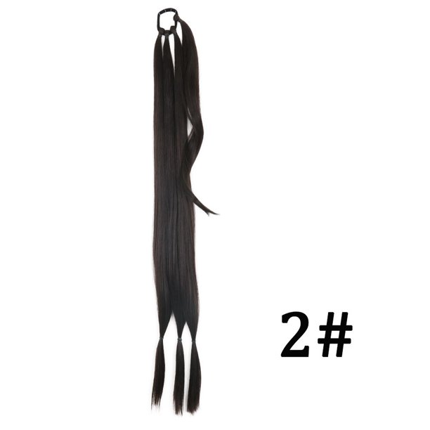 Extensiones de cola de caballo para mujer, trenzas de boxeo sintéticas, cuerda de pelo de cola de caballo, fibra de alta temperatura, negro, marrón, bricolaje