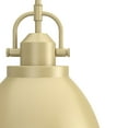 thumbnail image 5 of Hunter - Bridgemoor 2-light Modern Brass, Medium Size Pendant Light, Dimmable, Industrial Style, Dome Shaped, for Bedrooms, Dining, Living Rooms - 19105, 5 of 9