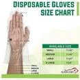 thumbnail image 4 of KLEEN CHEF 525 PCS Plastic Disposable Gloves | Clear Disposable Gloves for Food Prep, Cooking, Cleaning, Food Handling, Large, 4 of 7