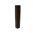 thumbnail image 6 of Bench, 48" Rectangular, Dining Room, Hallway, Entryway, Upholstered, Wood, Brown Solid Wood, Black Leather-look, Transitional, 6 of 11