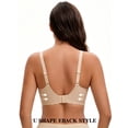 thumbnail image 3 of MANIFIQUE Jelly Bras for Women Deep V Bras No Underwire Scalloped Push Up Wireless Bralettes Seamless Soft Comfort Everyday Tshirt Bra, 3 of 6