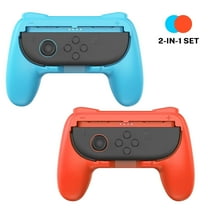 2 Pack for Switch 2 Joy con Grip for Nintendo Switch 2 Controller, Anti-Slip Protective Handle Kit, for Switch 2 Joypad Holder Accessories, Red/Blue