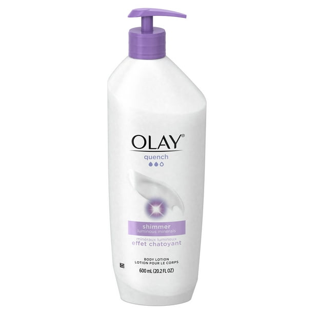 Olay Quench Shimmer Body Lotion for Women, 20.2 fl oz