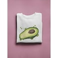 thumbnail image 3 of Half Avocado With Paint Blots  Sweatshirt Women -Image by Shutterstock, Female Small, 3 of 4