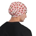 thumbnail image 5 of Naloa Strawberry Flower Soft Beanie Hat, Knit Beanie Daily Beanie in Fine Knit for Women Men Winter Travel, Outdoor, 5 of 7