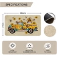 thumbnail image 4 of Sunflower Doormat Indoor Outdoor Rug Funny Gnome Truck Bees Front Welcome Decorative Door Mat Anti-Slip Rubber Seasonal Spring Summer Kitchen Entrance Floor Decortion 17 x 30 Inch., 4 of 6