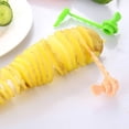 thumbnail image 2 of Portable ABS Resin Fruit Vegetable Spiral Slicer slicer; fruit vegetable Potato Radish Cutter Sharpener Kitchen Engraving Device, 2 of 8