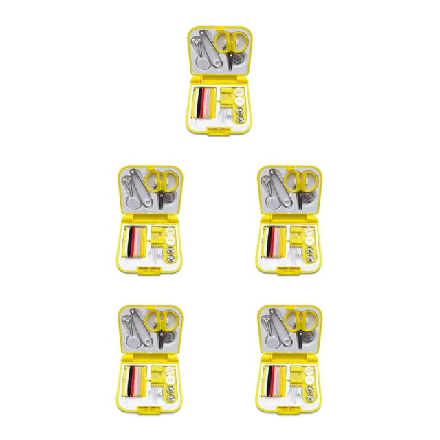 Moyic Caja de almacenamiento de costura con hebilla, agujas de bordado a prueba de polvo, estuches de transporte, organizador de tijera de hilo, tejido Type2 NO2 Moyic CBP212510