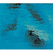 OCEANSIDE STAINED/FUSING GLASS SHEETS - DEEP AQUA WATERGLASS FUSIBLE (Small 8" x 10")