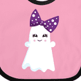 thumbnail image 4 of Inktastic Halloween, Ghost, Ribbon, Bow, Trick or Treat, Boo Girls Baby Bib, 4 of 4