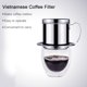 thumbnail image 4 of leyfeng Filtro de café vietnamita, cafetera vietnamita de acero inoxidable, cafetera portátil por goteo, inserto de gravedad para, 4 of 7