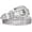 02-white, variant on CHUNTIAN Rhinestone Belt for Men Women Western Cowboy Cowgirl Bling Studded Leather Belt for Jeans Pants