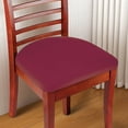 thumbnail image 4 of Collections Etc Easy Fit Seat Covers for Chairs, Bar Stools, Patio Cushions - 2 PC Set, 15 3/4" Diameter, Beige, 4 of 6