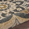 thumbnail image 5 of Ox Bay Ella 6' Round Black Floral Medallion Indoor Area Rug, 5 of 13