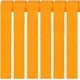 thumbnail image 1 of Papel crepé naranja, serpentinas naranjas decorativas para fiesta de cumpleaños, (6 piezas, naranja), 1 of 5