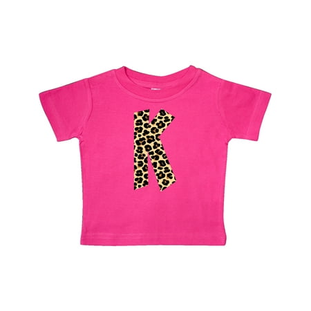 

Inktastic Leopard Print Letter K Gift Baby Boy or Baby Girl T-Shirt