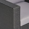 thumbnail image 6 of Rosen Wicker Outdoor Club Chair with Cushions, Gray, Light Gray, 6 of 11