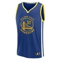 thumbnail image 2 of Youth Fanatics Stephen Curry Royal Golden State Warriors Fast Break Replica Player Jersey - Icon Edition, 2 of 3