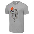 thumbnail image 2 of Men's Starter Heather Gray Cleveland Browns Team Logo Face T-Shirt, 2 of 3