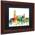 thumbnail image 2 of Trademark Fine Art "Oklahoma City Oklahoma Skyline SP" Canvas Art by Marlene Watson, Black Matte, Wood Frame, 2 of 4