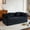 Black, variant on Rustic Sofas, Convertible Sleeper Sofa Bed with Cylindrical Pillow, Corduroy Folding Mattress Couch with Fixed-Shape Frame, Floor Sofa Lounge Couch for Living Room Bedroom (Green), Modern Sofas