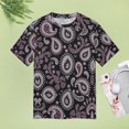 thumbnail image 5 of Paisley Women T-Shirt Classic O Neck T-Shirts Short-Sleeve Trendy Animal Print Design Tshirt Casual Clothing, 5 of 5
