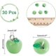 thumbnail image 2 of 30 colgantes de resina de frutas verdes en 3D con aros para pendientes, pulseras, collares y llaveros, 15 x 12 mm., 2 of 9
