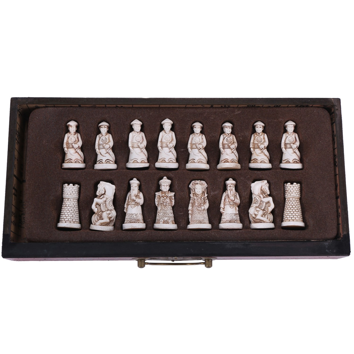 Jeu D’échecs Classique 32 Pièces En Bois Et Résine – échiquier 26 Cm, Vintage, Cadeau Idéal