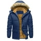 thumbnail image 1 of Kalauyu Mens Jackets with Hoode Parka Fleece Liner Coats Windproof Winter Raincoat Multi Pockets, 1 of 8