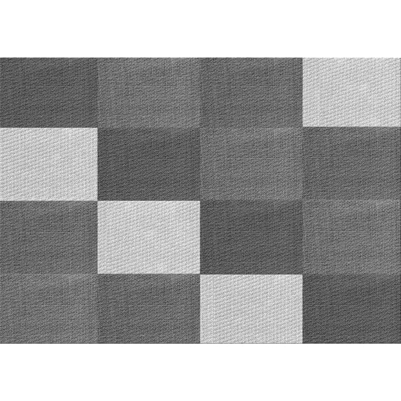 Ahgly Company Indoor Rectangle Patterned Dark Gray Area Rugs, 7' x 9'