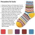 thumbnail image 5 of Baqcunre Warm Socks for Women, 5 Pack Womens Socks Vintage Winter Soft Warm Cold Knit Wool Socks, Warm Socks for Men, Comfy Socks Women Fuzzy Warm, Womens Warm Socks, 5 of 9