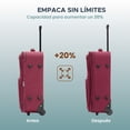 thumbnail image 4 of Set 3 Maletas y Neceser Fly & Trip Medellín Rojo TSA Ruedas 360° Equipaje Resistente, 4 of 7