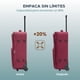 thumbnail image 4 of Set 3 Maletas y Neceser Fly & Trip Medellín Rojo TSA Ruedas 360° Equipaje Resistente, 4 of 7