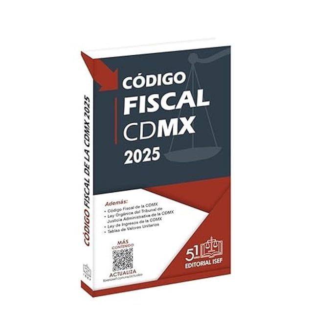Libro Codigo Fiscal De La Ciudad De Mexico Economico 2025 Tapa Blanda, Autor Ediciones Fiscales Isef, Editorial Ediciones Fiscales Isef