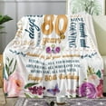 thumbnail image 2 of 80th Birthday Gifts Women Blanket 50*60, Happy 80th Birthday Gift Ideas, 80th Birthday Decorations, Gifts for Women Turning 80, Gifts for 80-Year-Old, Best Birthday Present 1944 Throw Blanket, 2 of 6